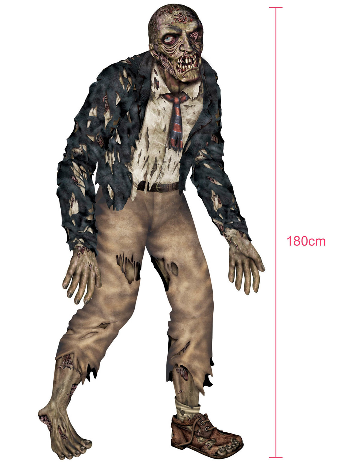 Indicateur de hauteur du zombie articulé Halloween